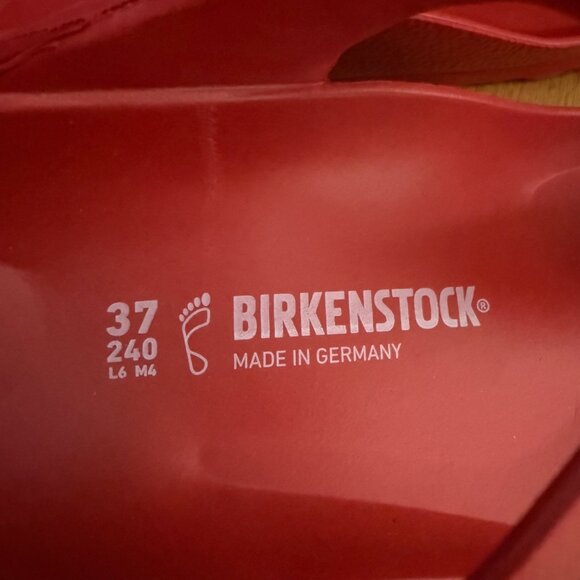 Birkenstock Women Size 37 US 6 - 6.5 Red Gizeh EVA Slip On Comfort Thong Sandals - Picture 5 of 13